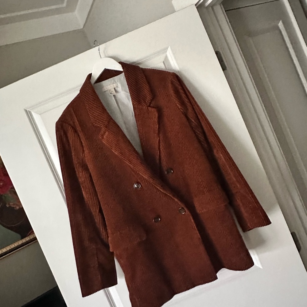 H&M Brown double breasted blazer